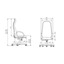 Ver imagem 5 de Cadeira Presidente Tescaro Extra Gomada para Escritório 100% Nacional