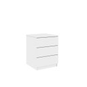 Ver imagem 1 de Mesa de Cabeceira 3 Gavetas Veronna Tcil Móveis:branco