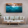 Quadro Decorativo Tela Canvas Paisagem Mar e Pedras - 120x60 Cm - 1
