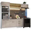 Ver imagem 3 de Armário de Cozinha Completa 270cm Branco/crema Agata Madesa 04