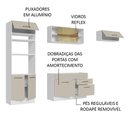 Ver imagem 5 de Armário de Cozinha Completa 270cm Branco/crema Agata Madesa 04
