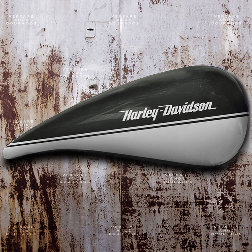Tanque de Combustível Decorativo Harley Davidson Preto