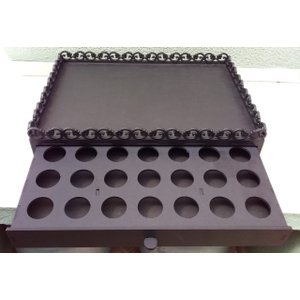 Bandeja Porta Cápsula em MDF - Cor: Preta