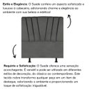 Ver imagem 5 de Cabeceira King Cama Box Estofada 195 Cm Antonella Suede:cinza