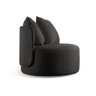 Poltrona Moon Zurc Decor Linho Preto 102 - 4