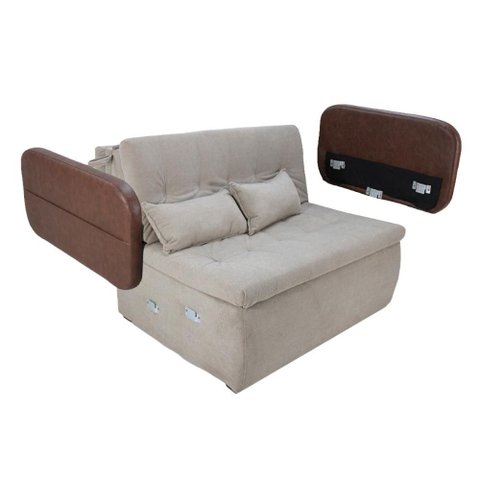 Sofá Cama 2 Lugares Casal 1,30 Mts Pompeia Sissy Matrix