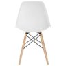 Cadeira Eames Eiffel com Base de Madeira Intervalue Branco - 2