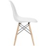 Cadeira Eames Eiffel com Base de Madeira Intervalue Branco - 3