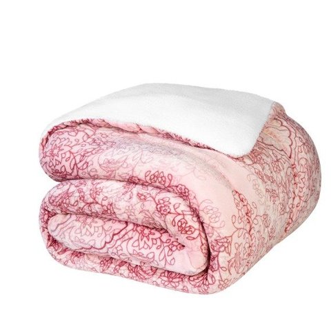 Coberdrom Lepper Dupla Face Queen Estampado 2,20m x 2,40m Canela