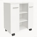 Ver imagem 2 de Gabinete Premium Jm3 Móveis Retrô para Banheiro Organizador Branco