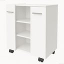 Ver imagem 7 de Gabinete Premium Jm3 Móveis Retrô para Banheiro Organizador Branco