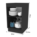 Ver imagem 6 de Balcão de Cozinha 40cm 1 Porta Multiuso Compacto para Cozinha