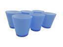 Ver imagem 2 de 10 Copos Bicolores Cozinha Suco Conjunto de Copos Verde com Branco Dehaus Azul