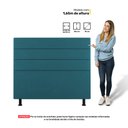 Ver imagem 5 de Cabeceira Cama Box Casal King Size Malik 195cm Suede Turquesa - Abmaza
