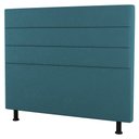 Ver imagem 3 de Cabeceira Cama Box Casal King Size Malik 195cm Suede Turquesa - Abmaza