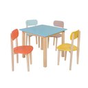 Ver imagem 1 de Mesa Infantil com 4 Cadeiras Colorida