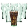 Jogo 6 Copos Coca-cola Contour Vidro Verde 470ml - Nadir - 1