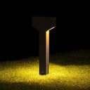 Ver imagem 3 de Poste Balizador Luminária Jardim 2 Focos Marrom P/ Gu10 MR11 ST2767