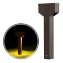 Ver imagem 1 de Poste Balizador Luminária Jardim 2 Focos Marrom P/ Gu10 MR11 ST2767