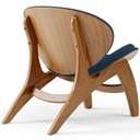 Ver imagem 4 de Kit 4 Poltronas Decorativa Orgânica Sala Living Kadosh L02 Suede Azul Marinho