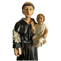 Imagem De Santo Antônio De Pádua Em Resina Especial 30,5 Cm - 5