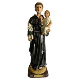 Imagem De Santo Antônio De Pádua Em Resina Especial 30,5 Cm - 4