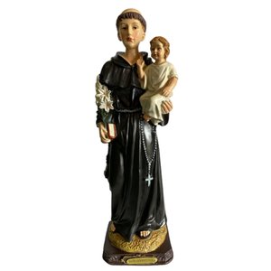 Imagem De Santo Antônio De Pádua Em Resina Especial 30,5 Cm