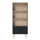 Ver imagem 4 de Estante de Livros Link com 2 Portas e 3 Prateleiras Taurani Nobre Colibri Moveis