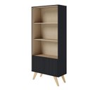 Ver imagem 5 de Estante de Livros Link com 2 Portas e 3 Prateleiras Taurani Nobre Colibri Moveis