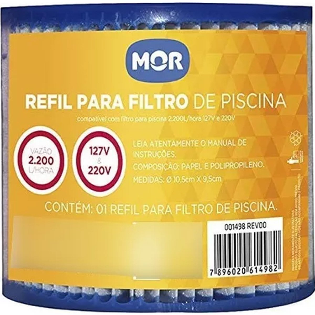 Refil para Filtro Bomba de Piscina Bivolt Vazao 2200l/h Mor - 10