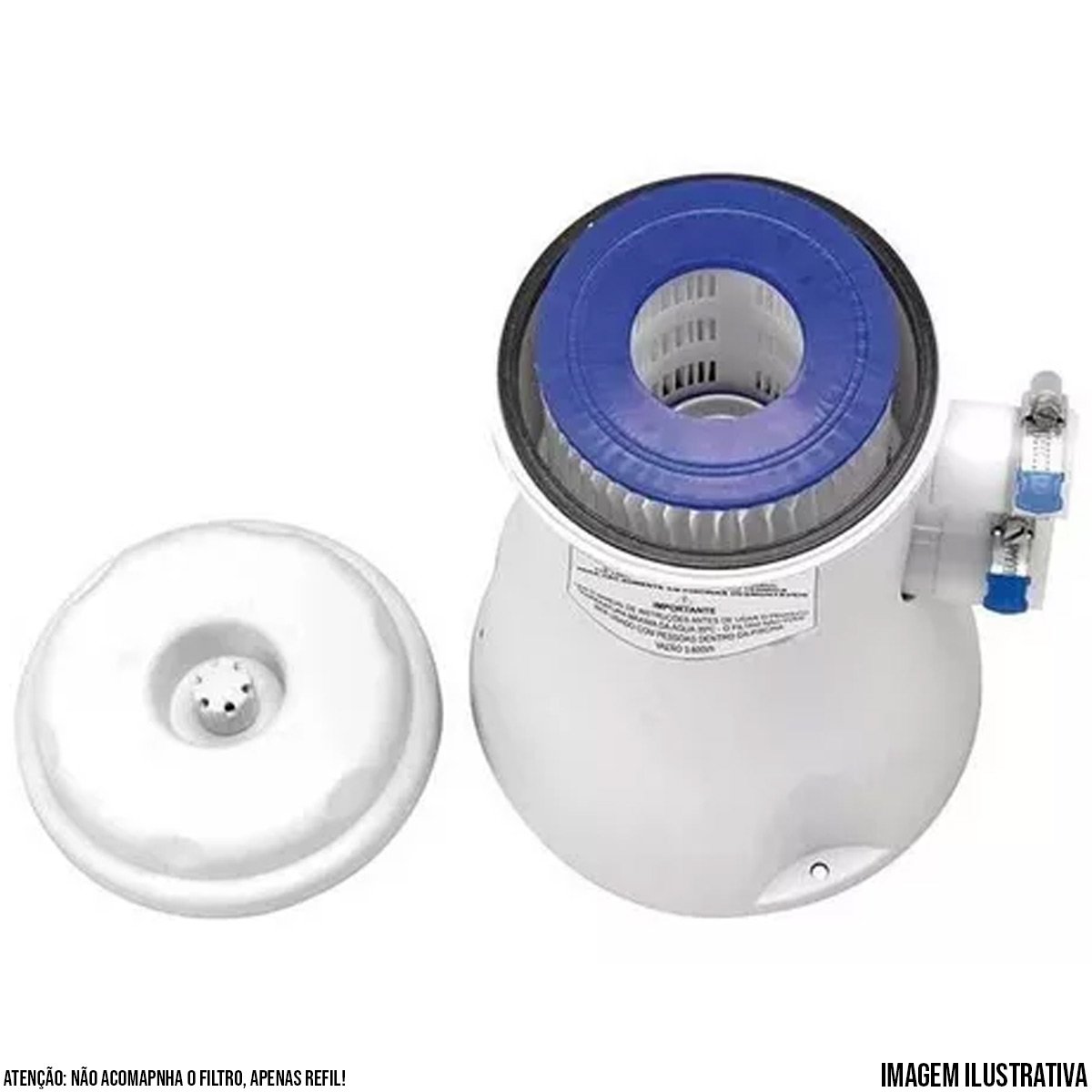 Refil para Filtro Bomba de Piscina Bivolt Vazao 2200l/h Mor - 5