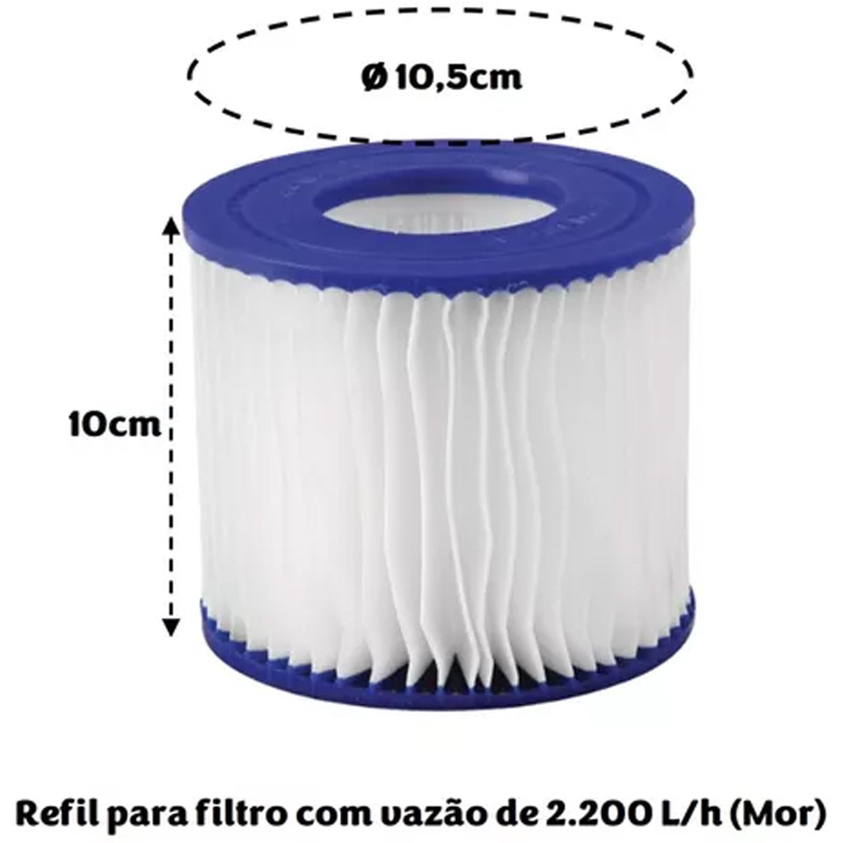 Refil para Filtro Bomba de Piscina Bivolt Vazao 2200l/h Mor - 2