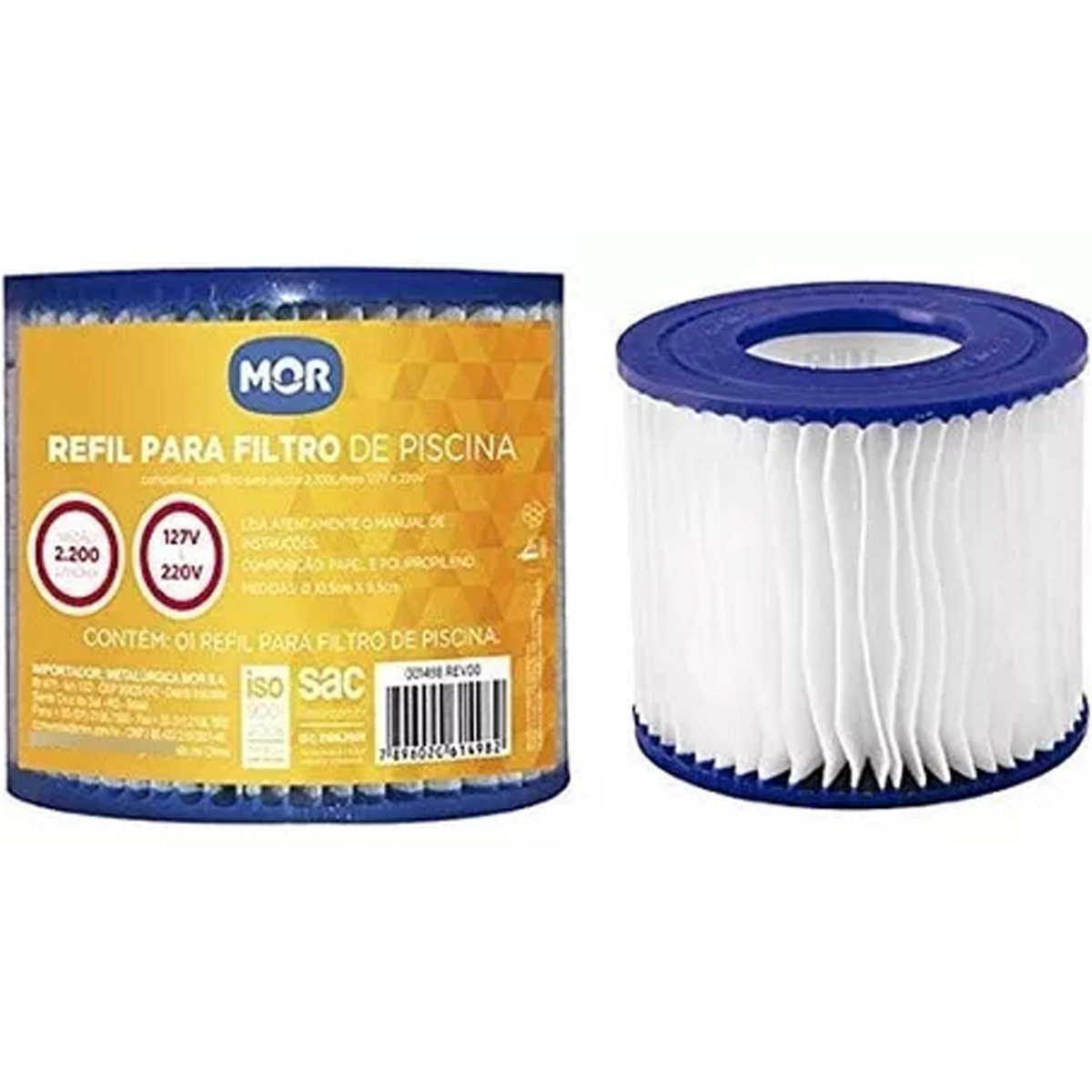 Refil para Filtro Bomba de Piscina Bivolt Vazao 2200l/h Mor - 4