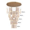 Ver imagem 2 de Lustre Pendente Astraled Starlit Pl-9852 Dourado Led Bivolt Dourado Pl-9852