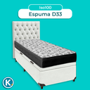 Ver imagem 4 de Kit Cabeceira + Cama Box Bau + Colchão Solteiro D33 Iso100 Ortobom