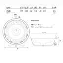 Ver imagem 3 de Spa Redondo Rubi Completo com Hidro em Acrílico - 127v