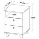 Ver imagem 5 de Escritório Completo Home Office 1 Porta 2 Gavetas Olmo/Branco - Artany Móveis