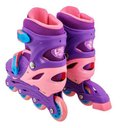 Ver imagem 3 de Patins Infantil Roxo com Kit de Proteção Tamanho 34 Ao 37
