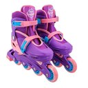 Ver imagem 2 de Patins Infantil Roxo com Kit de Proteção Tamanho 34 Ao 37