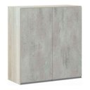 Ver imagem 1 de Armário Luciane 70cm 2 Portas Lis Legno Crema C/Concreto