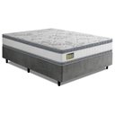 Ver imagem 1 de Cama Box King Desmontável Double Face D33 Molas Ensacadas Branco e Cinza Hellen Estofados e Colchõ