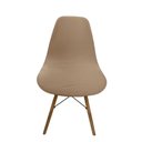 Ver imagem 3 de Kit 6 Capa de Cadeira Charles Eames Eiffel Pé Palito Malha Lisa:avelã Bege