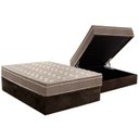 Ver imagem 1 de Cama Box Baú Casal: Colchão Anatômico Paropas D33 / EP Confort Ultra Firme + Base CRC Suede Brown(13