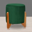 Ver imagem 3 de Poltrona Balanço C/ Puff Melinda Veludo Verde - Lm Decor