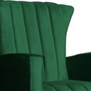 Ver imagem 4 de Poltrona Balanço C/ Puff Melinda Veludo Verde - Lm Decor