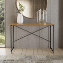 Ver imagem 2 de Aparador Steel 76 Cm Estilo Industrial com Pés em Aço Preto/naturale