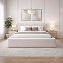 Ver imagem 3 de Cama King Estofada Design Moderno e Conforto Premium:linho Ocre