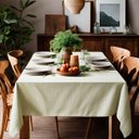 Ver imagem 3 de Toalha de Mesa Linho Premium 6 Lugares 200x140 Cm Admirare - Creme