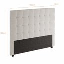 Ver imagem 3 de Cabeceira para Cama Box Nala Babus Queen Estofadas em Linho