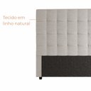 Ver imagem 5 de Cabeceira para Cama Box Nala Babus Queen Estofadas em Linho